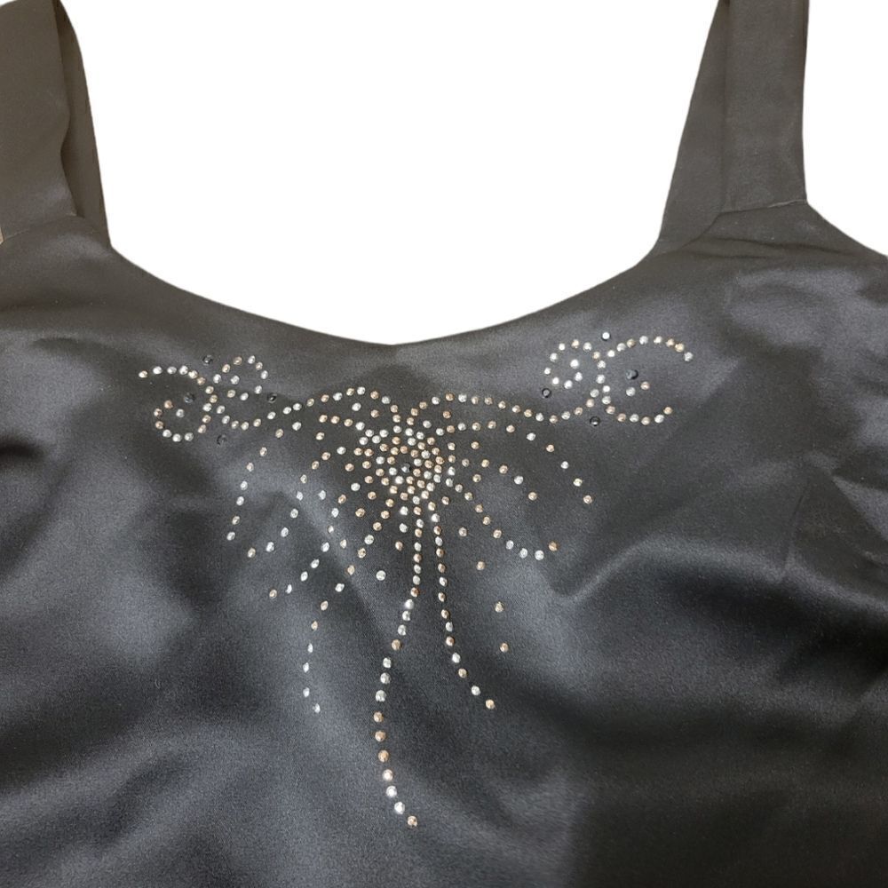 Satin Jeweled Tank Top - Picture 2 of 4